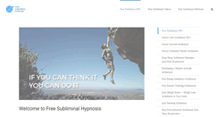 Desktop Screenshot of freesubliminalhypnosis.com